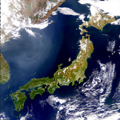Japan from the skies (kindly provided by www.orbimage.com)