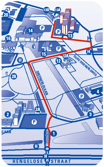 Route description to the Hogekamp building