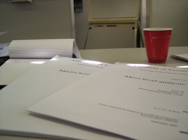 Handouts, notes and... coffee!